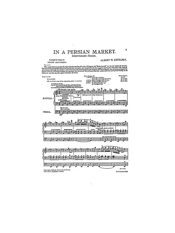 Albert Ketelbey: In A Persian Market (Organ)