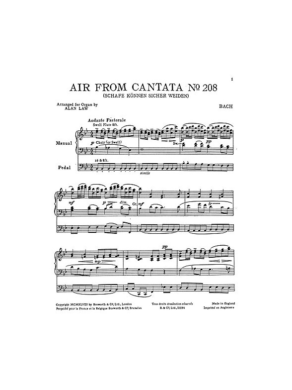 J.S. Bach: Air From Cantata No.208