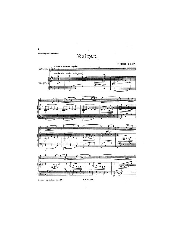 Franz Drdla: Reigen Op.87