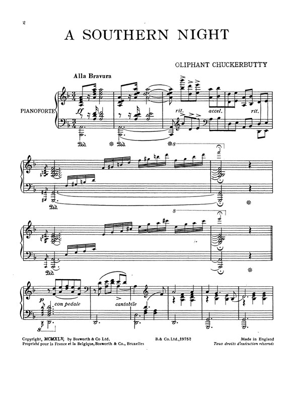 Oliphant Chuckerbutty: A Southern Night