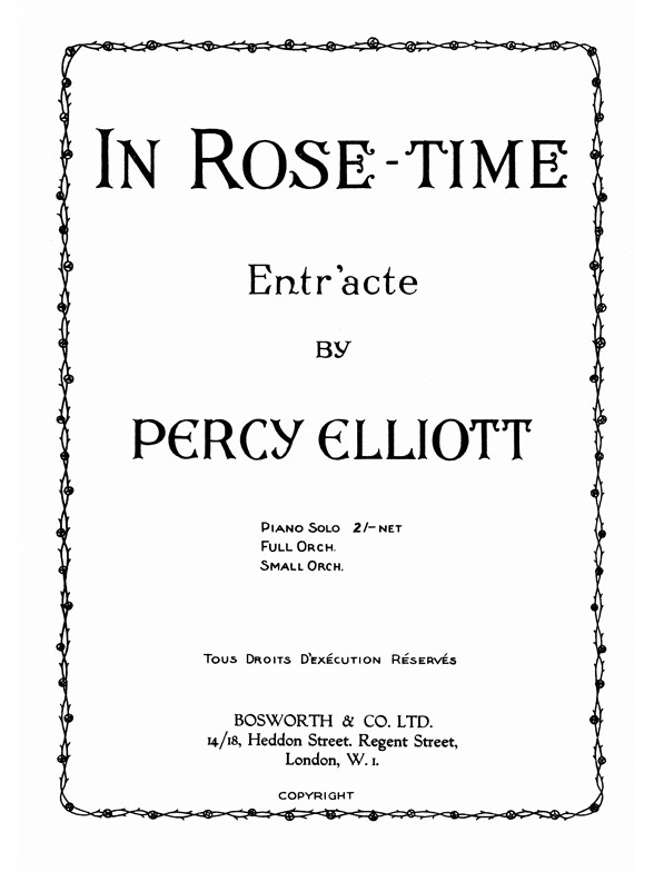 Elliott, P Rose Time Pf