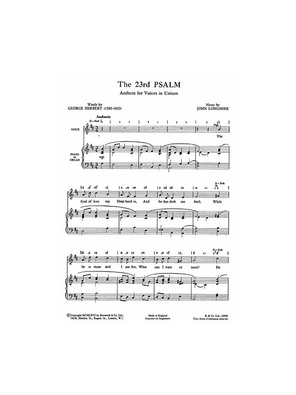 John Longmire: The 23rd Psalm