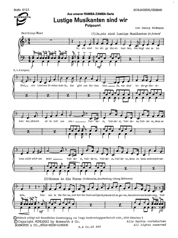 Russmann, G Lustige Musikanten Sind Wir/Dieter Smmfrdn