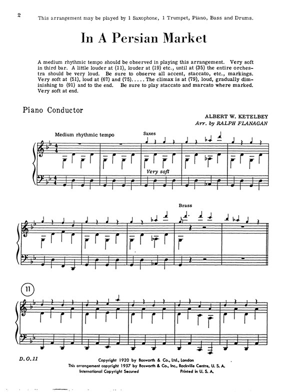 Albert Ketelbey: In A Persian Market (Ensemble)