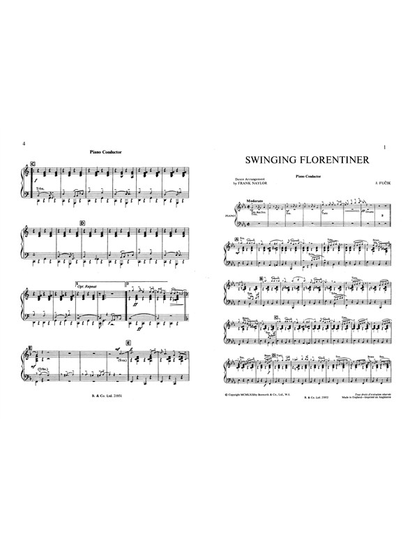 Fucik, J Swinging Florentiner (Naylor) Tobb Bnd
