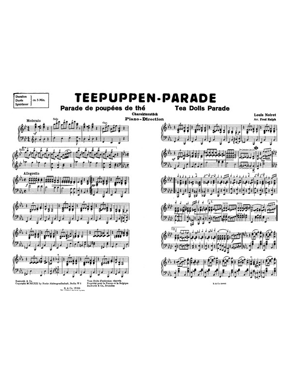 L. Noiret: Tea Dolls? Parade (Piano Score/Parts)