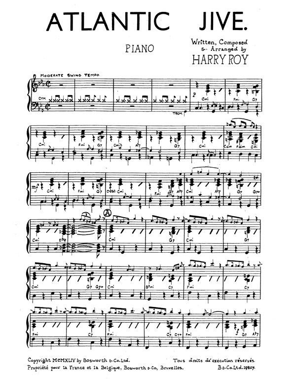 Roy, H Atlantic Jive Jzsw Bnd