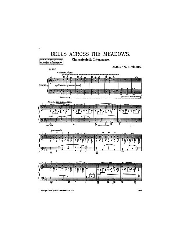 Albert Ketelbey: Bells Across The Meadows (Glocken In Der Ferne)