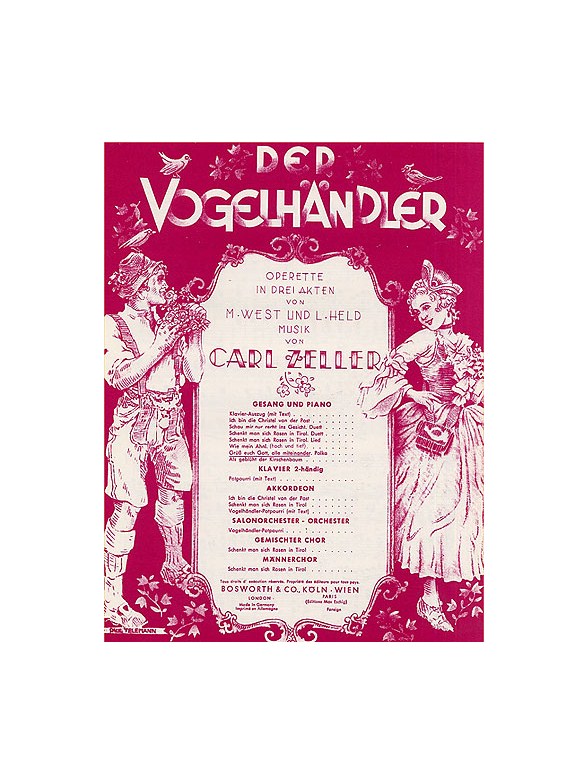 Carl Zeller: Gruss Euch Gott, Alle Miteinander