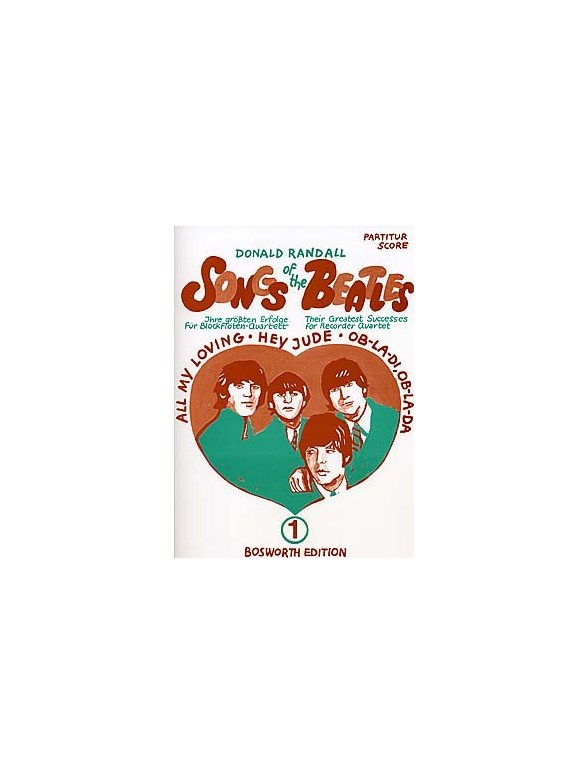 Songs Of The Beatles Vol.1 (Recorder Quartet) - Scores/Parts