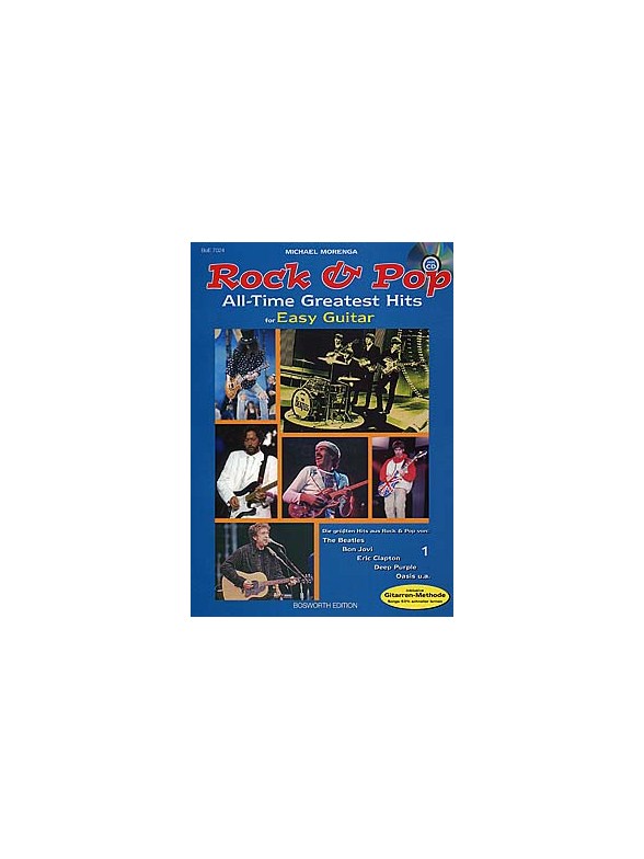 Rock And Pop All Time Greatest Hits For Easy Guitar