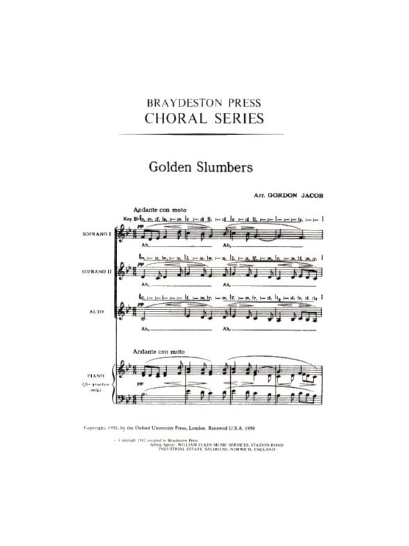 Golden Slumbers (SSA)
