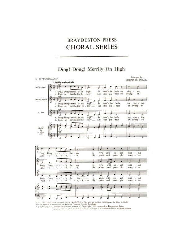 Ding Dong! Merrily On High (SSA)