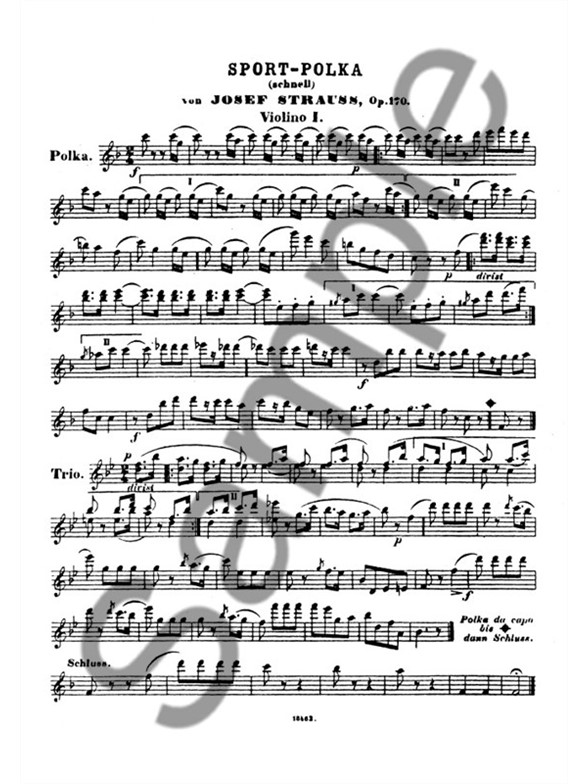 Strauss, Josef Sport Polka Op.170 Pts