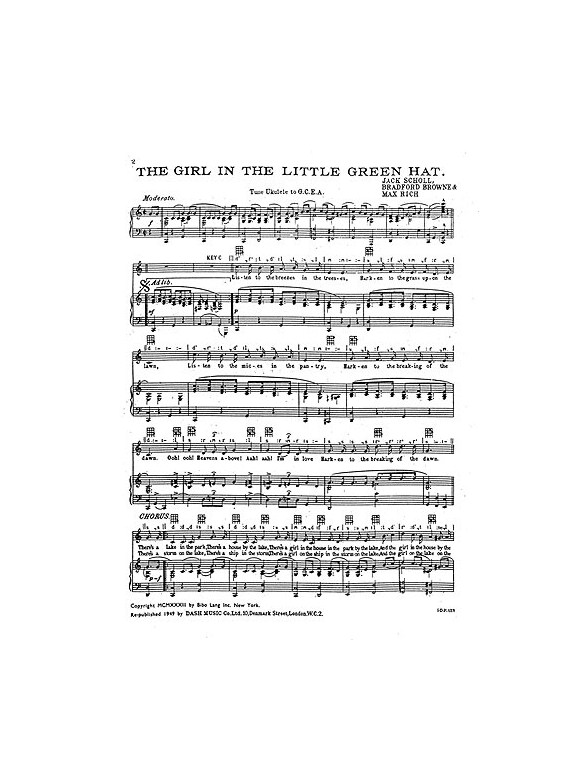 Scholl/Browne/Rich The Girl In The Little Green Hat