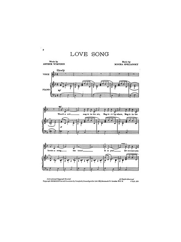 Love Songs Pv (Mischa Spoliansky)
