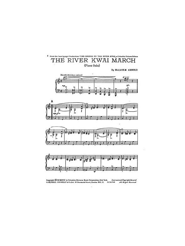 Malcolm Arnold: River Kwai March (Piano)
