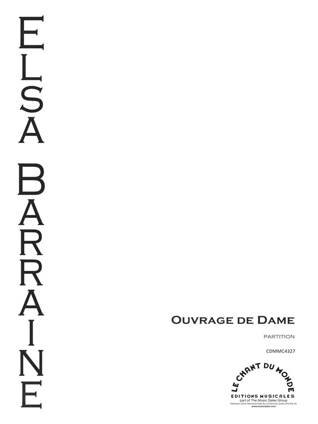 Elsa Barraine: Ouvrage De Dame
