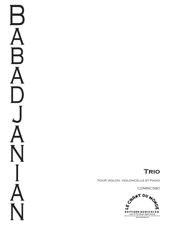 Arno Babajanian: Trio Pour Piano, violon et violoncelle