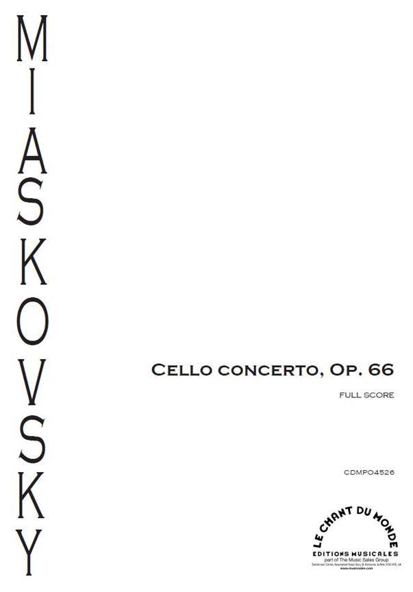 Nikolaï Myaskovsky: Concerto - pour violoncelle et orchestre