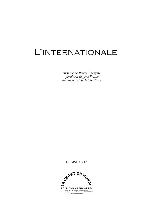 Pierre De Geyter: Internationale