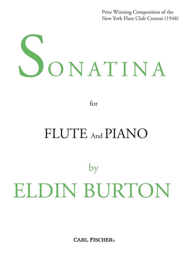 Burton Eldin Sonatina Flt/Pf Bk