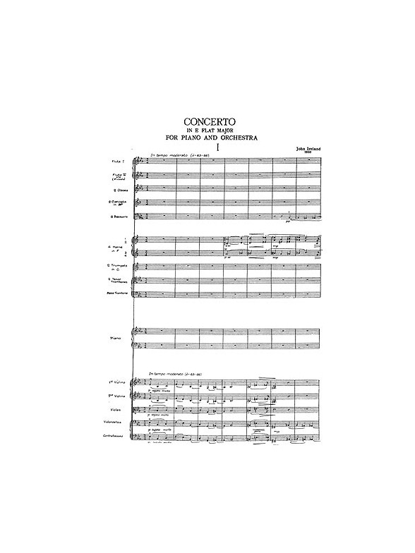John Ireland: Piano Concerto In E Flat