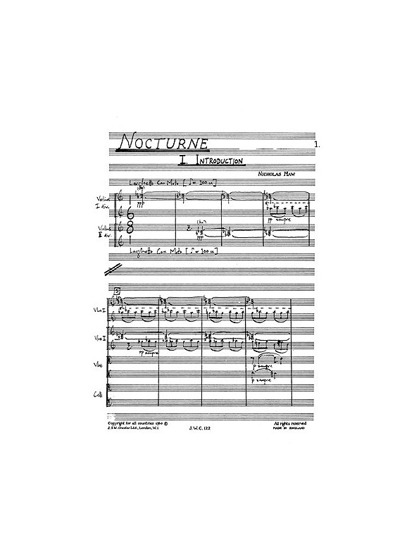Nicholas Maw: Nocturne (Miniature Score)