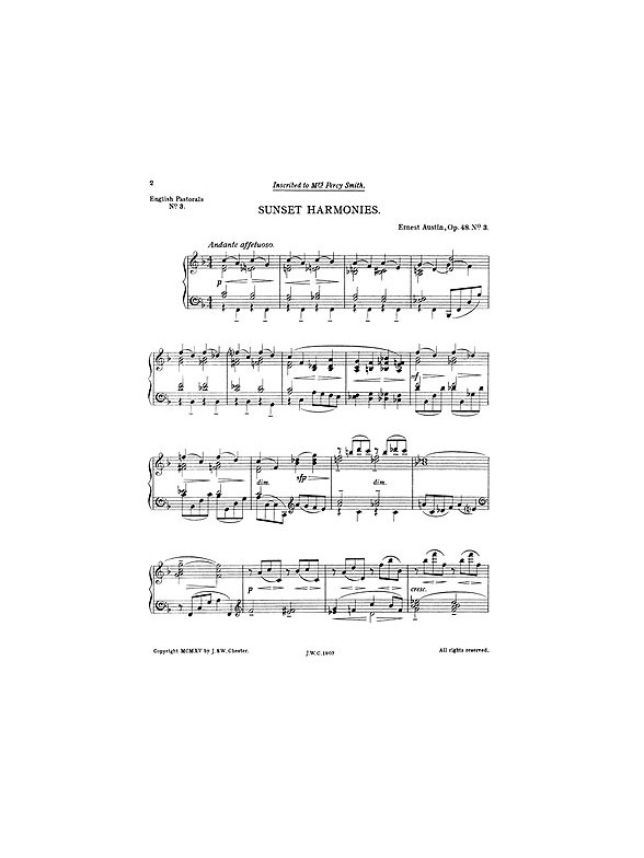 E. Austin: Sunset Harmonies (Piano)