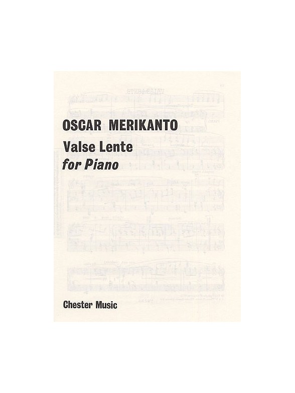 Oskar Merikanto: Valse Lente For Piano