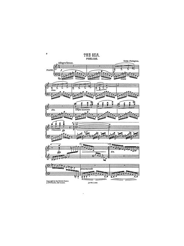 Palmgren: The Sea Prelude for Piano