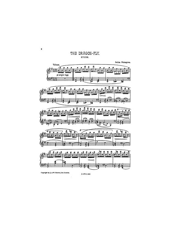 Palmgren: The Dragon Fly for Piano