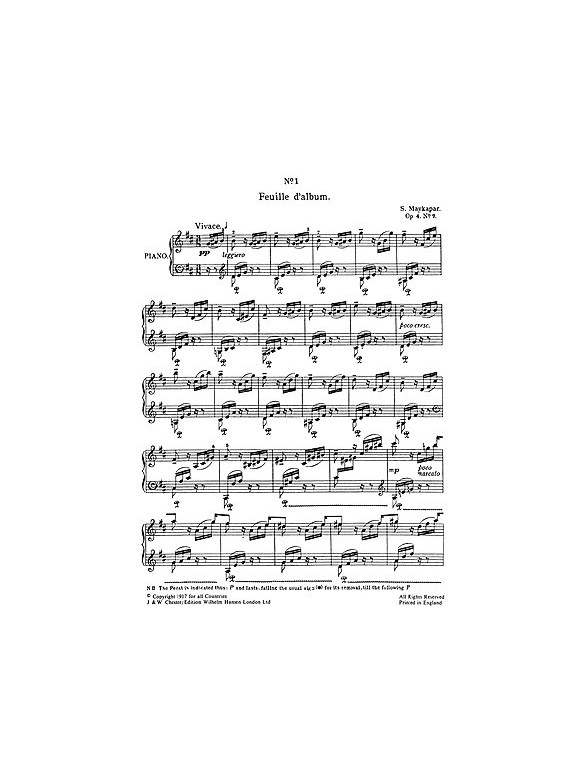 Russian Music For Piano: Book 4
