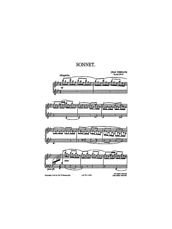 Jean Sibelius: Sonnet Op.94 No.3