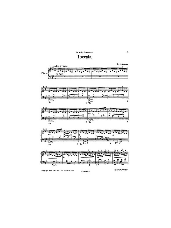 Moeran: Toccata for Piano