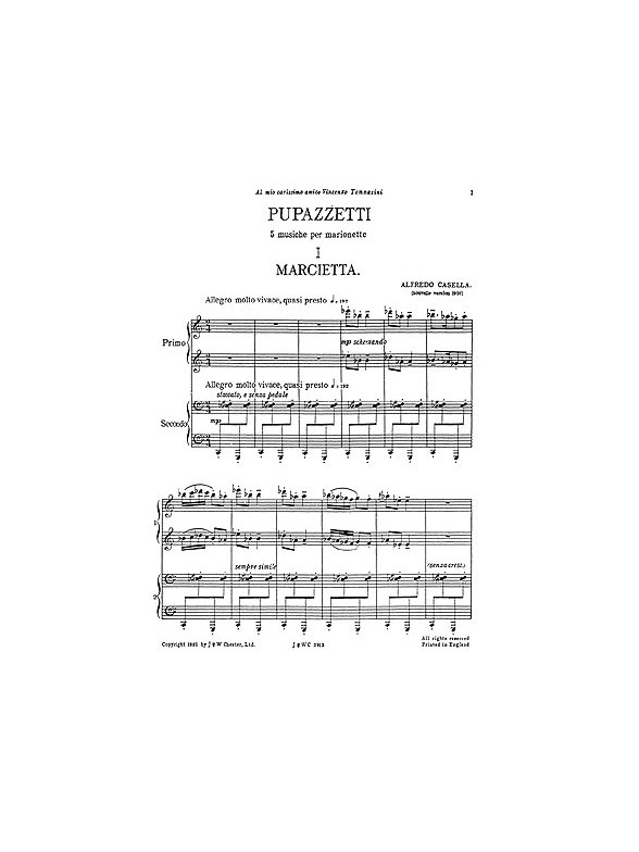 Alfredo Casella: Pupazzeti Op.27