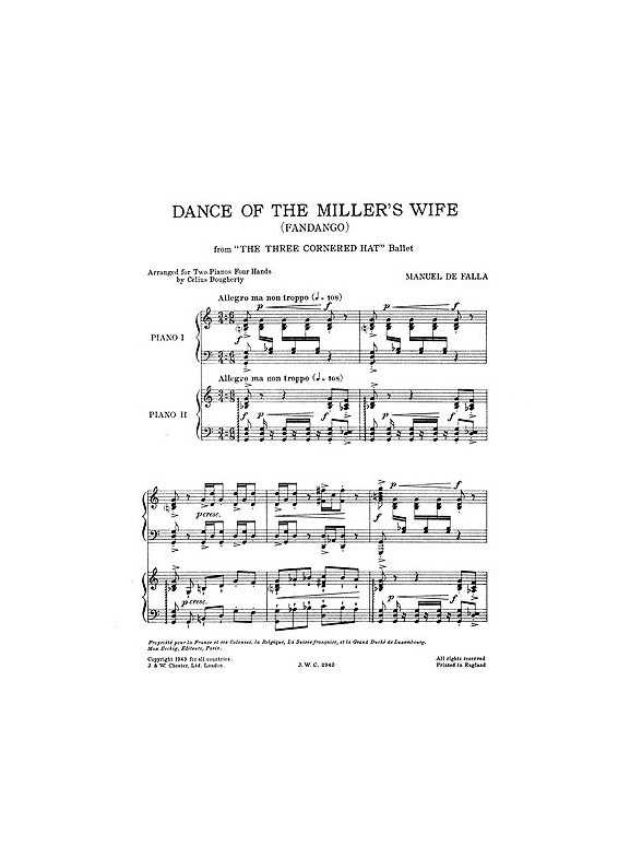 Manuel De Falla: Dance Of The Miller's Wife (Two Pianos)