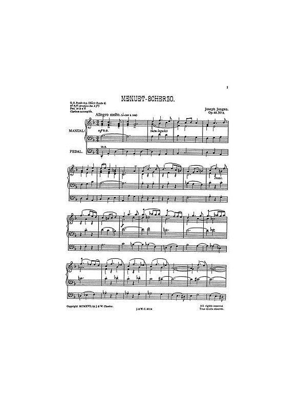 Joseph Jongen: Menuet-Scherzo