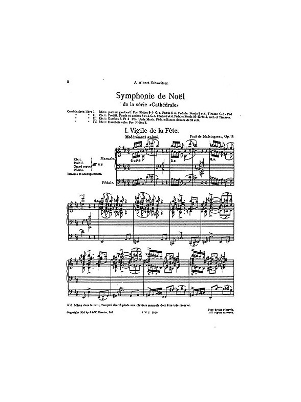 Paul De Maleingreau: Symphonie De Noel Op.19