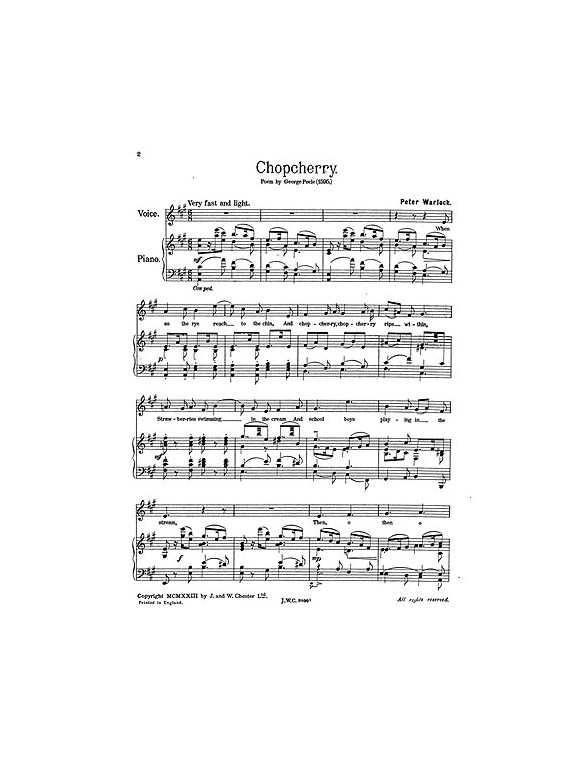 Peter Warlock: Peterisms - Set 1