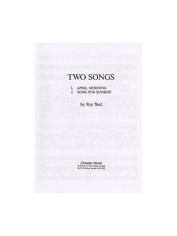 Roy Teed: Two Songs