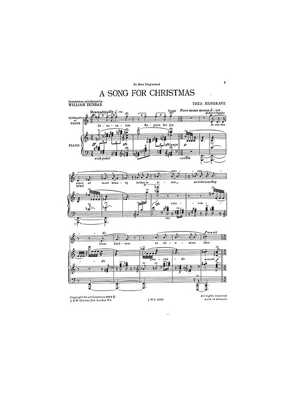 Musgrave: A Song For Christmas