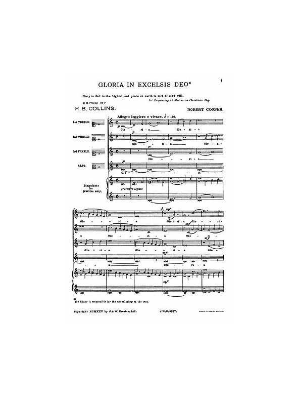 Robert Cooper: Gloria In Excelsis