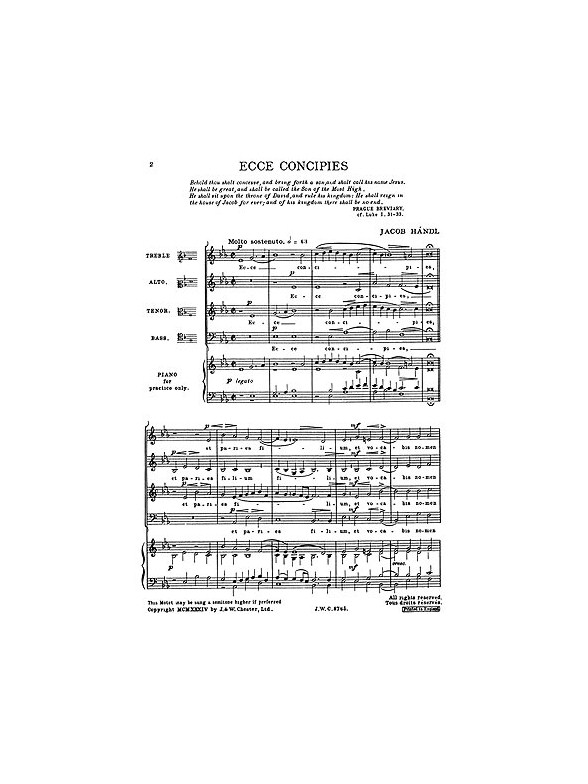 Jacob Handl: Ecce Concipies