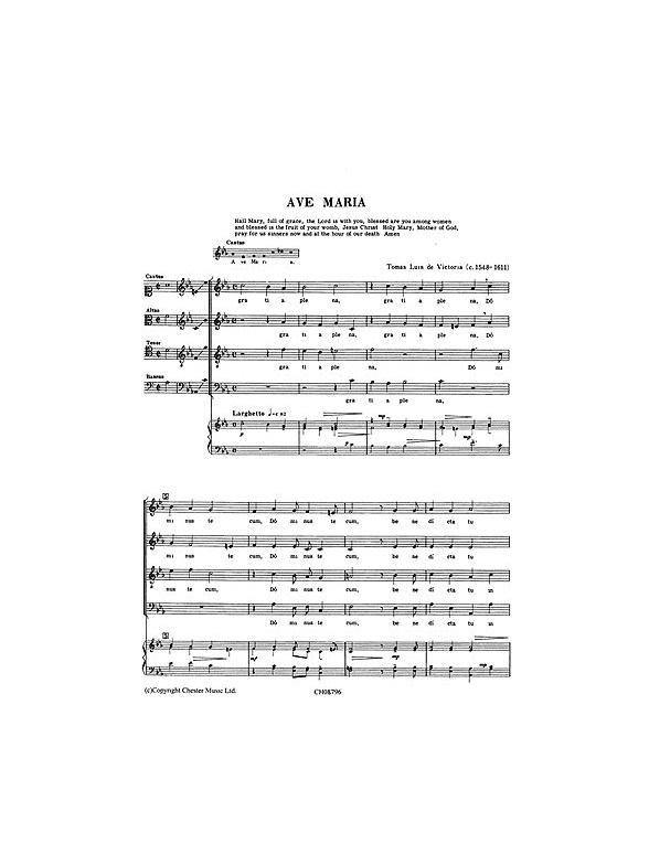 Victoria Ave Maria (Steele) Satb (L)
