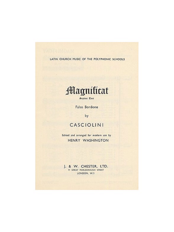 Claudio Casciolini: Magnificat Tone VII