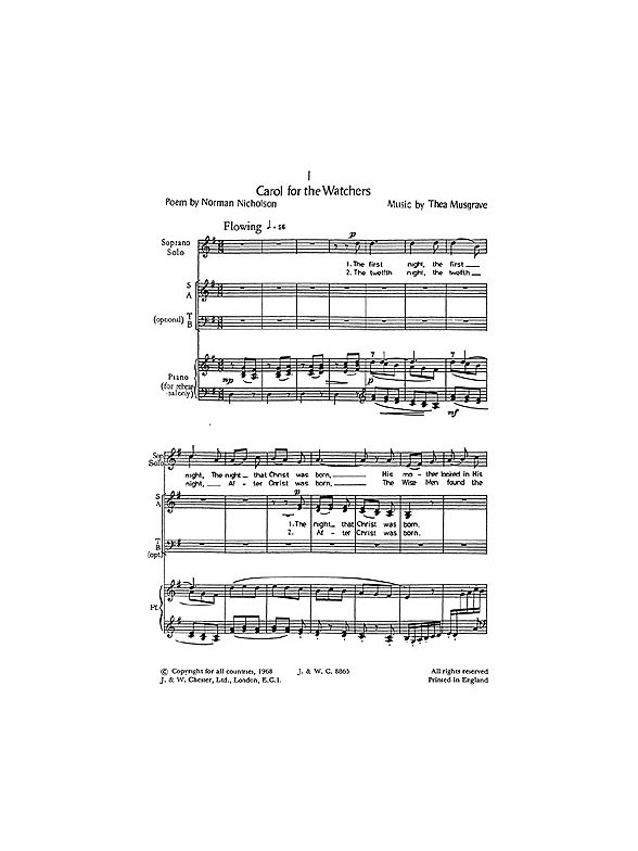 Musgrave: Two Christmas Carols In Traditional Style
