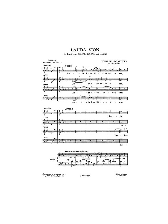 Tomas Luis De Victoria: Lauda Sion
