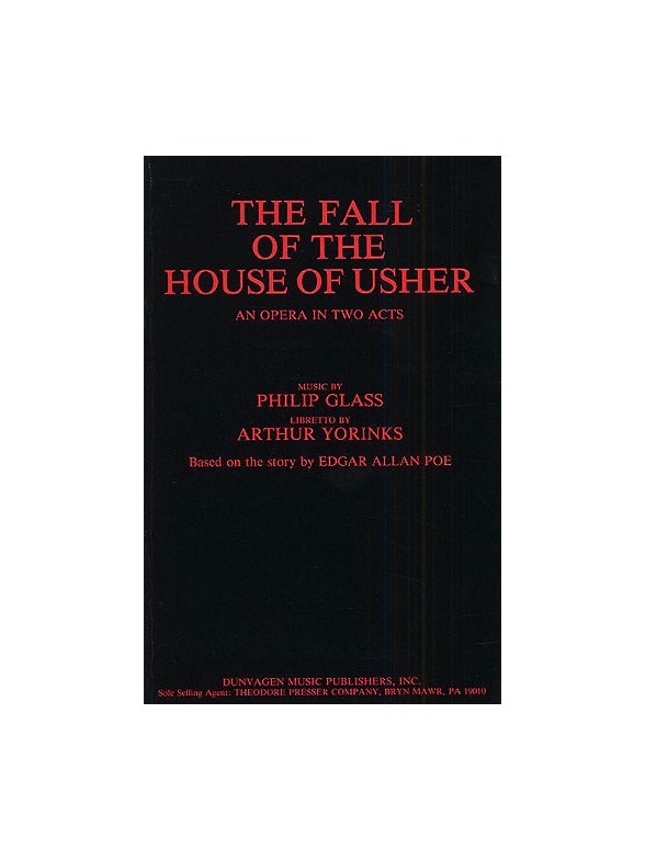 Glass The Fall Of The House Of Usher (e) Libretto