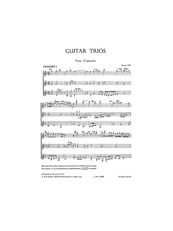 Criswick Guitar Trios: Music Of 4 Centuries Arranged For 3 Guitars